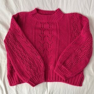 Alya Fuchsia Knit Sweater